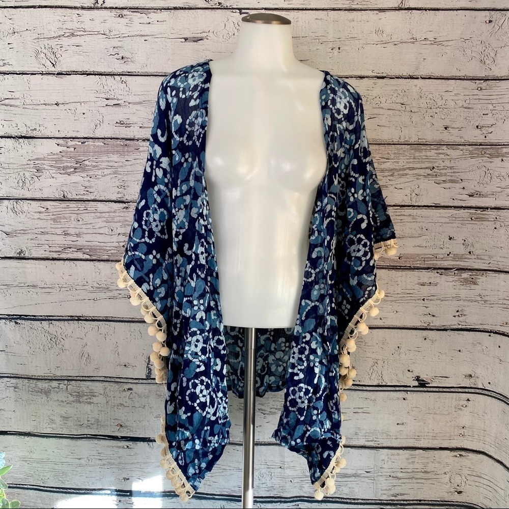 NWT Blue Cardigan/Cover up by Lovely Salt